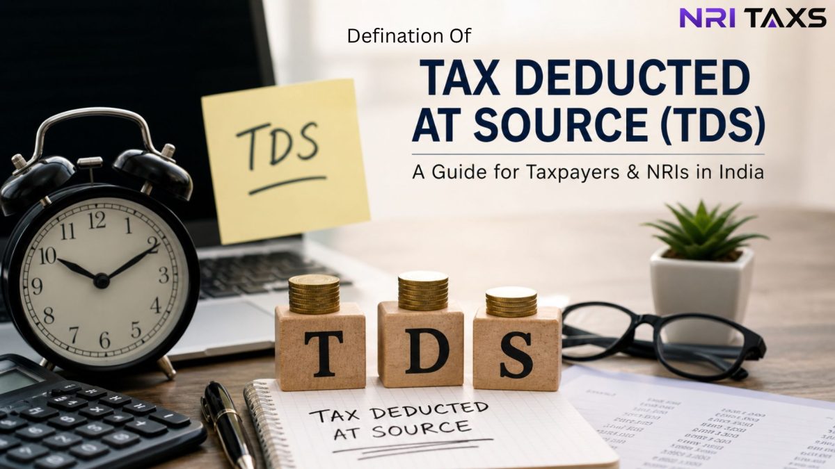 Definition of Tax Deducted at Source (TDS): A Guide for Taxpayers & NRIs in India 