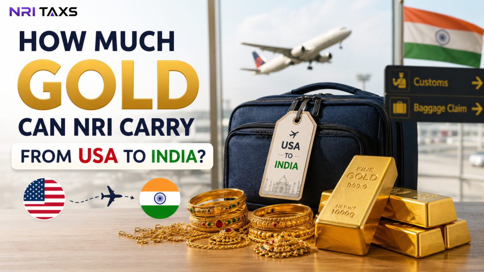 How Much Gold Can NRI Carry from the USA to India?