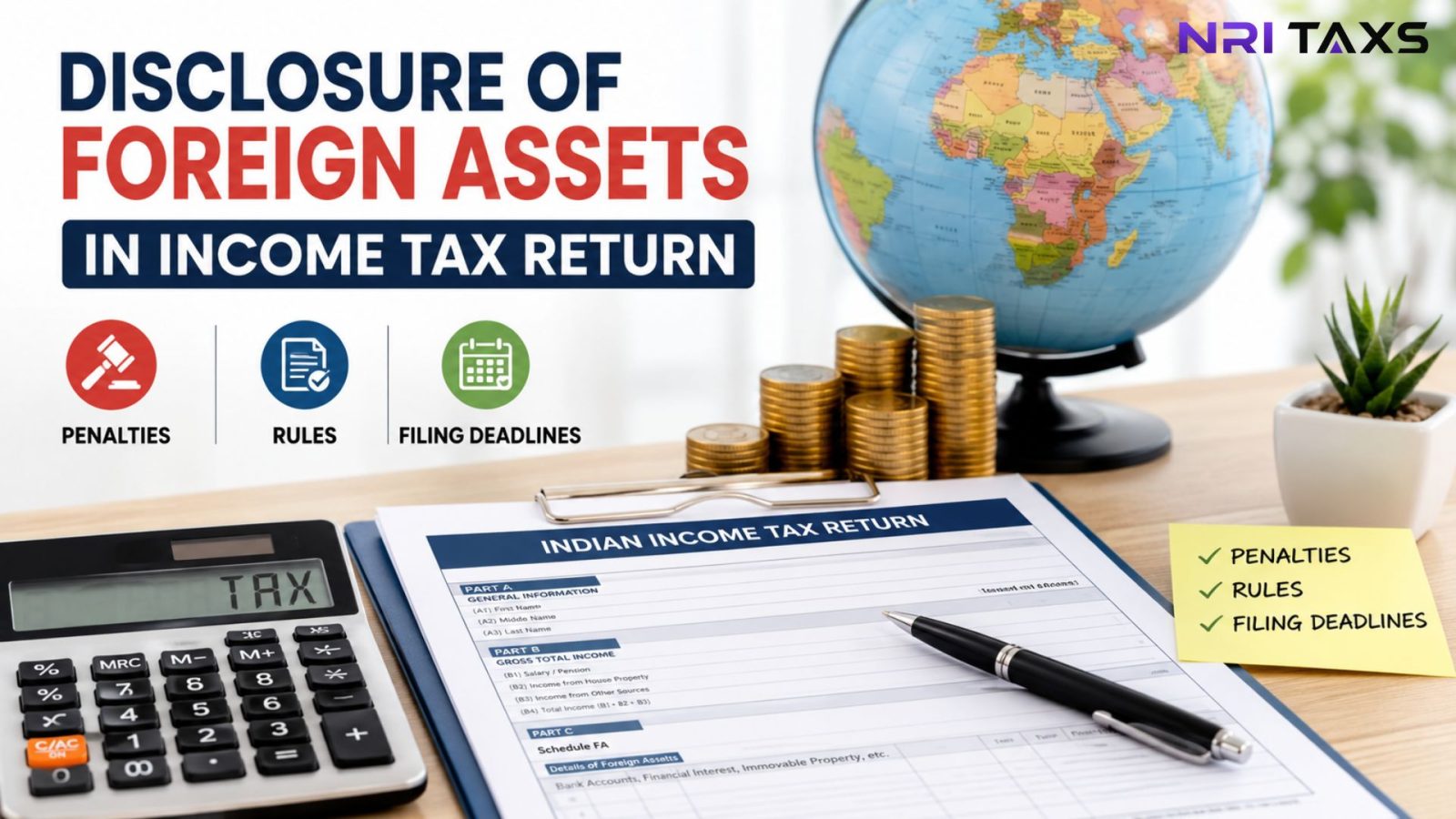 Disclosure of Foreign Assets in Income Tax Return: Penalties, Rules & Filing Deadlines 