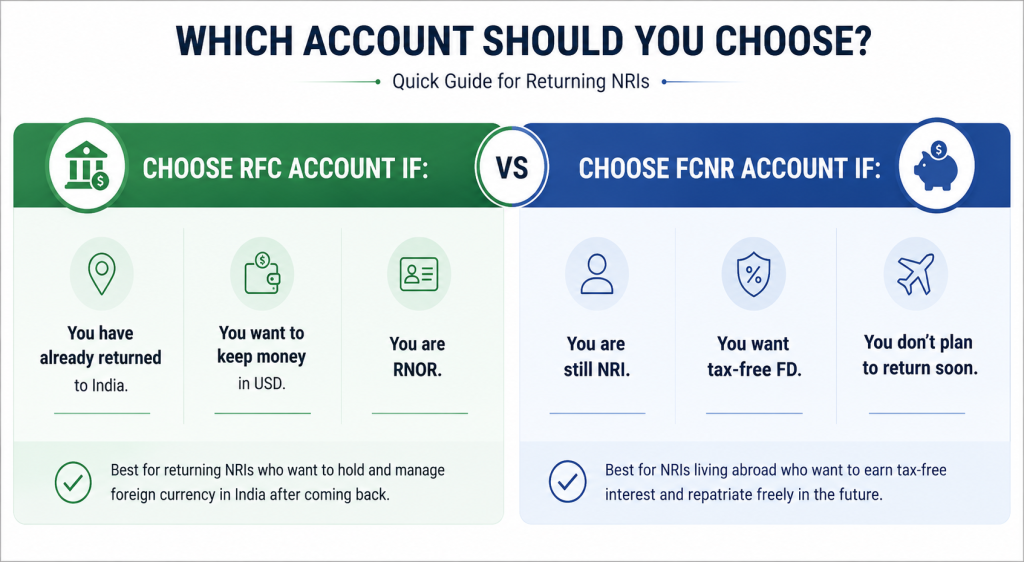 RFC Account vs FCNR Account