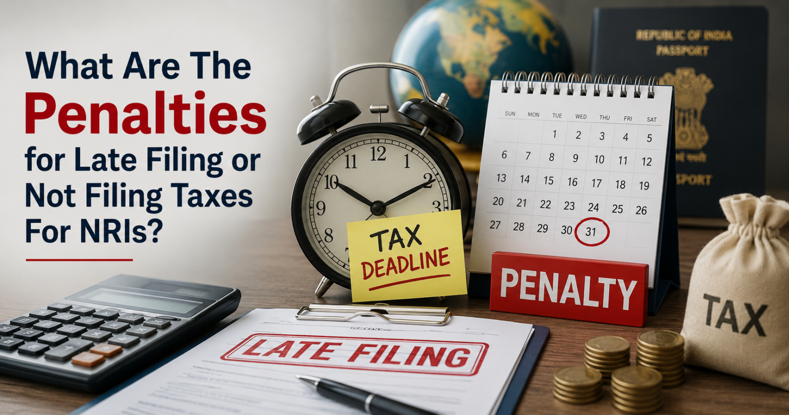 What Are The Penalties for Late Filing or Not Filing Taxes For NRIs?