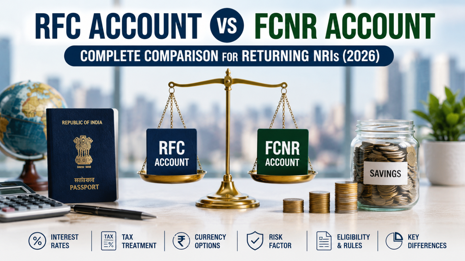 RFC Account vs FCNR Account: Complete Comparison for Returning NRIs (2026)