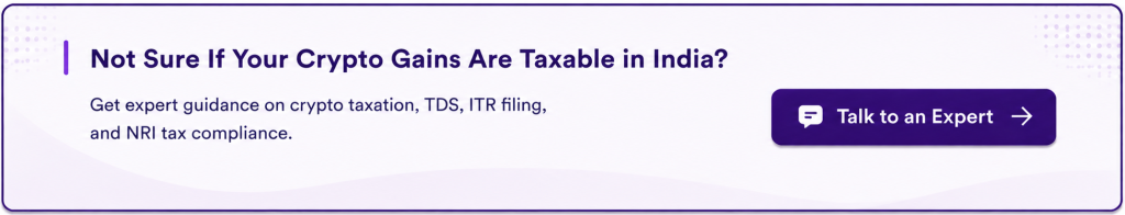 Cryptocurrency Tax for NRIs