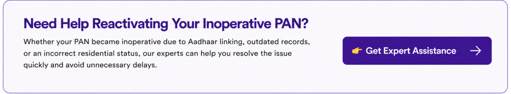 Inoperative PAN Card for NRIs
