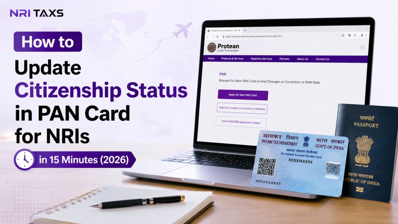 How to Update Citizenship Status in PAN Card for NRIs in 15 Minutes (2026)