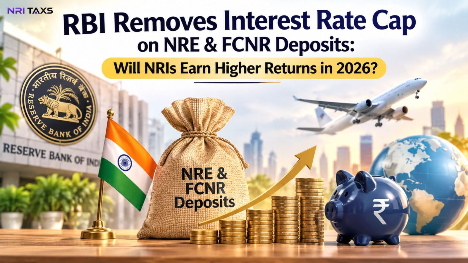 RBI Removes Interest Rate Cap on NRE & FCNR Deposits: Will NRIs Earn Higher Returns in 2026?