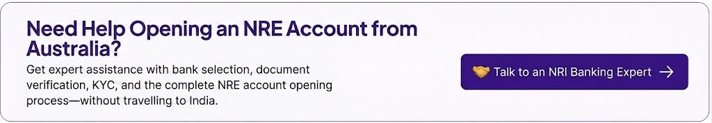 Can I Open an NRE Account from Australia?