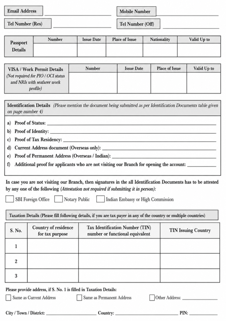 Resident to NRO Account Conversion Form