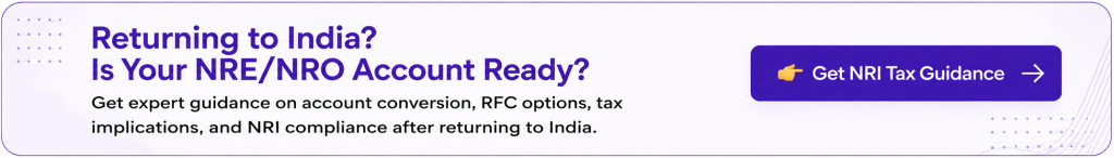 Convert NRE/NRO Accounts to Resident Account