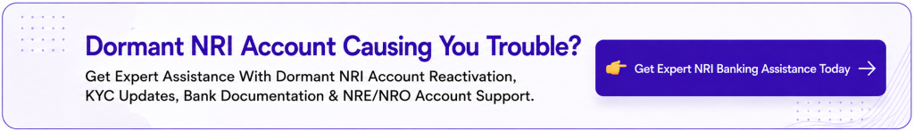 Activate Dormant NRI Bank Account