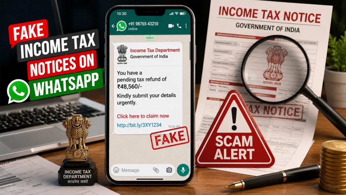 Fake Income Tax Notices on WhatsApp: How to Spot & Avoid Tax Scams (2026)