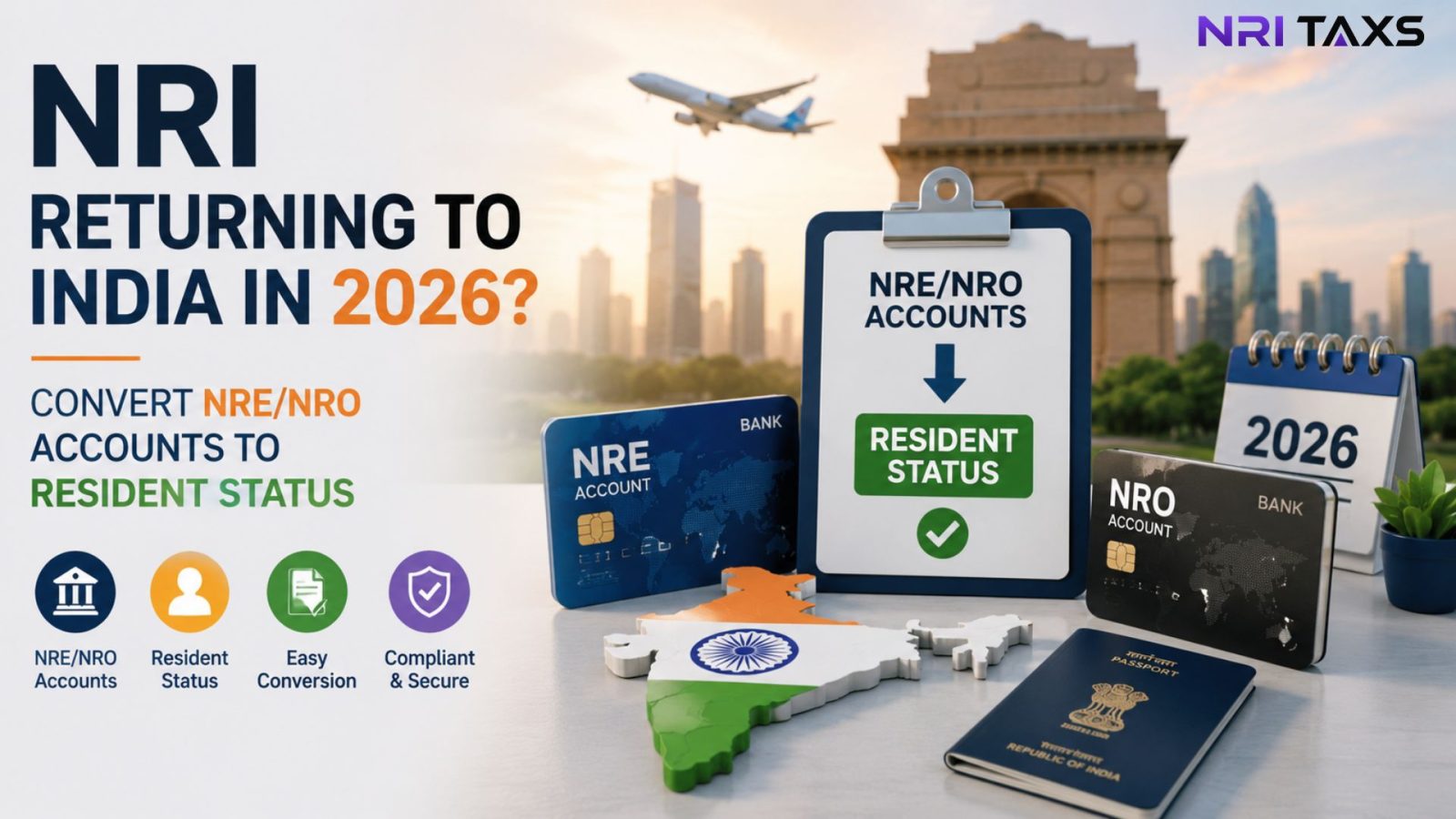 NRI Returning to India in 2026? Convert NRE/NRO Accounts to Resident Account 