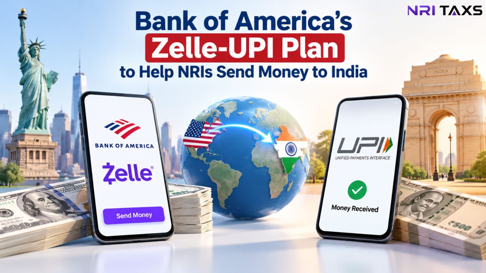 Bank of America’s Zelle-UPI Plan to Help NRIs Send Money to India