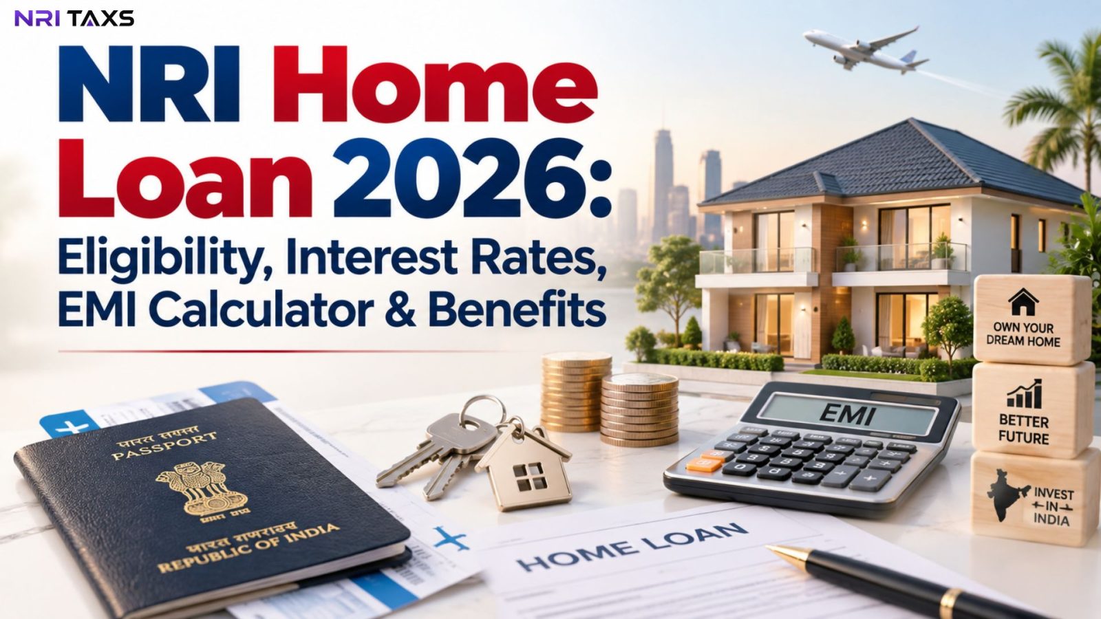 NRI Home Loan 2026: Eligibility, Interest Rates, EMI Calculator & Benefits