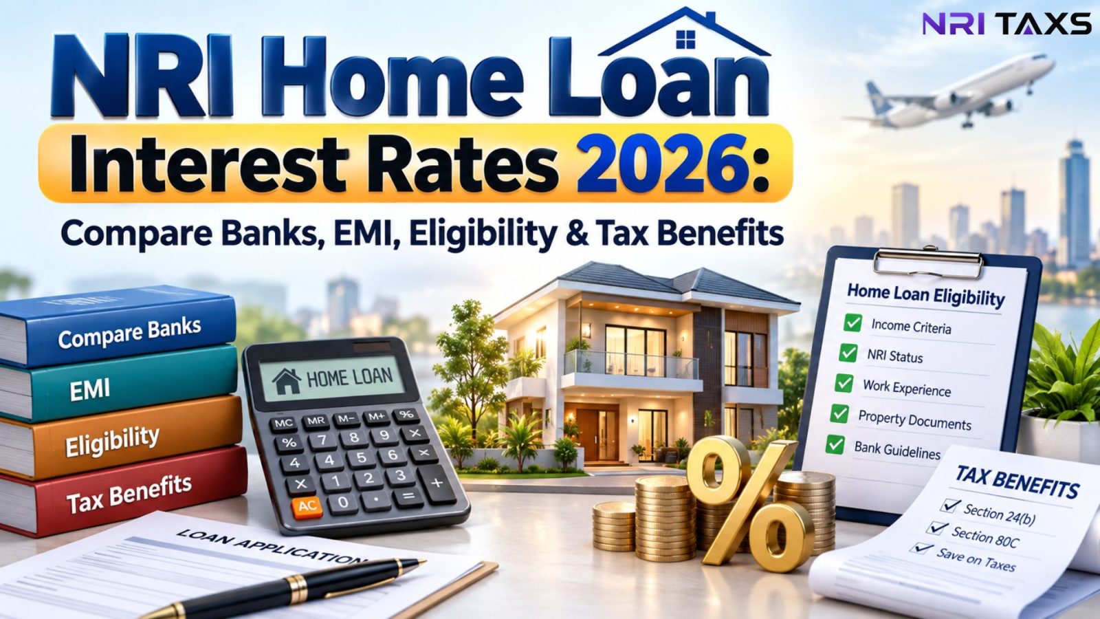 NRI Home Loan Interest Rates 2026: Compare Banks, EMI, Eligibility & Tax Benefits