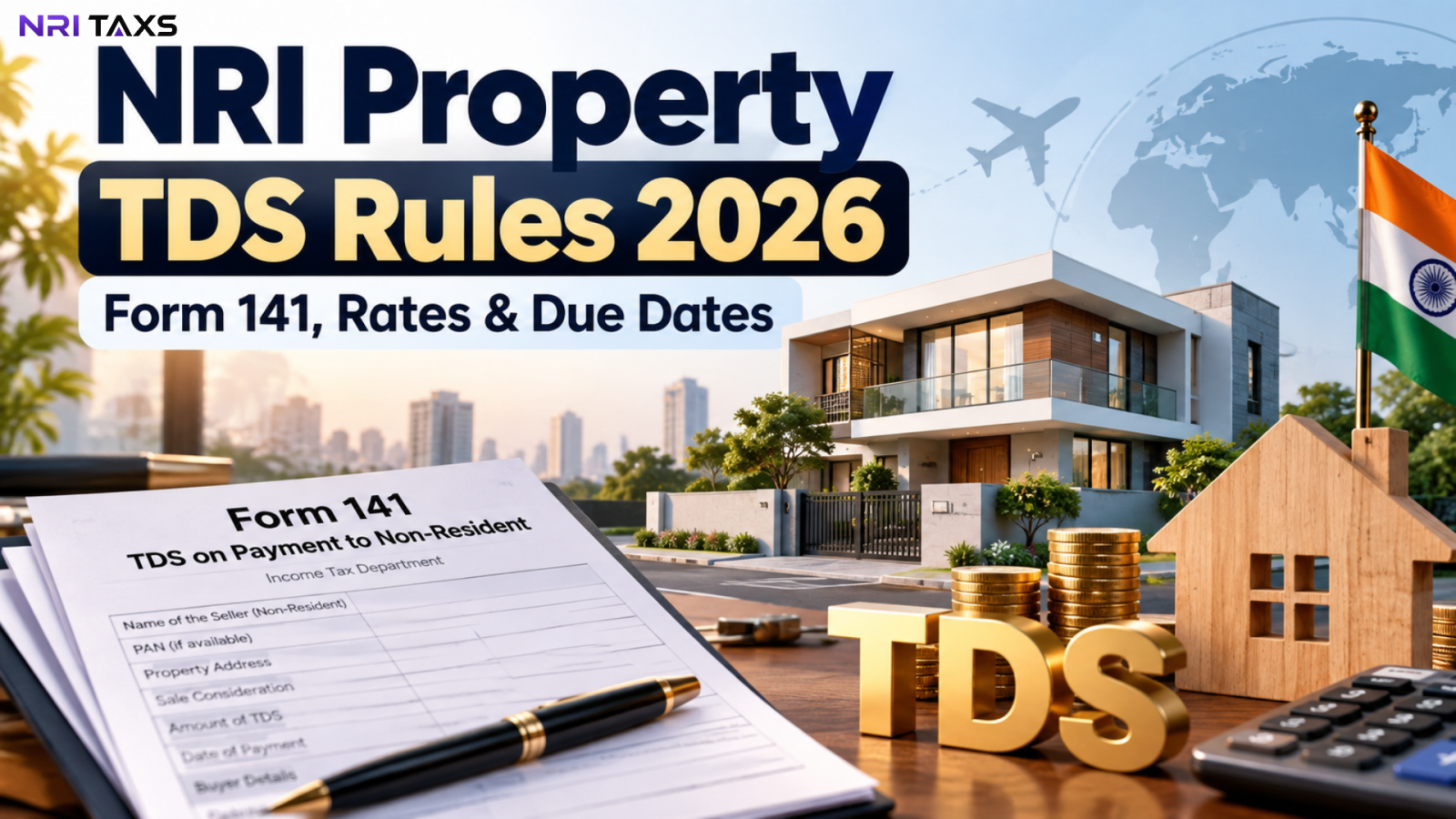 NRI Property TDS Rules 2026: Form 141, Rates & Due Dates