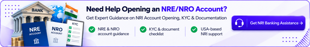 Open NRE/NRO Account from USA