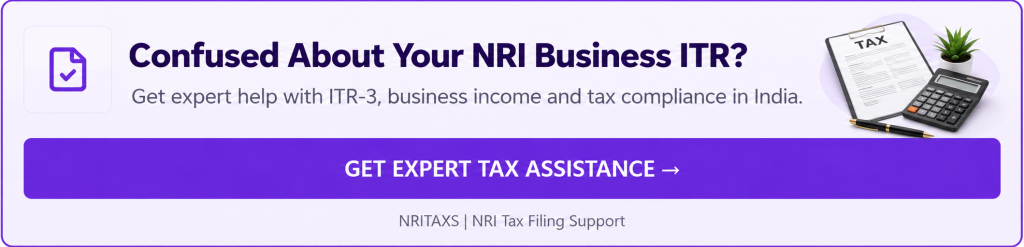 ITR Form for NRI Business Income