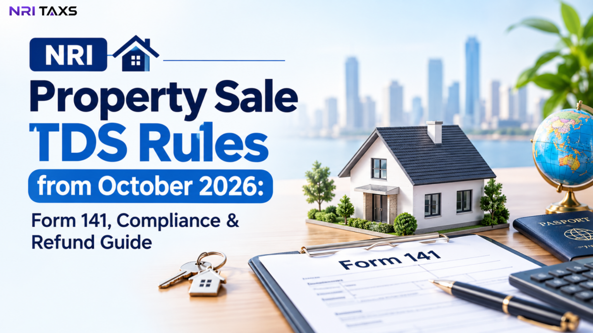 NRI Property Sale TDS Rules From October 2026: Form 141, Compliance & Refund Guide